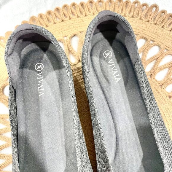 Vivaia Square-Toe V-Cut Flats Margot 2.0 Rich Grey Size EU 41.5 - Picture 5 of 11